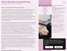 Tablet Screenshot of nierenbeckenentzuendung.com